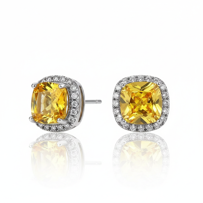 Solis Halo Stud Earrings