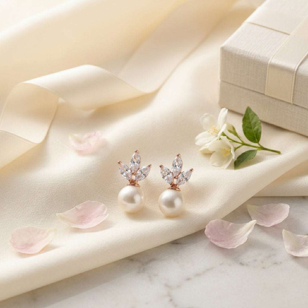 Florence Earrings - Rosé