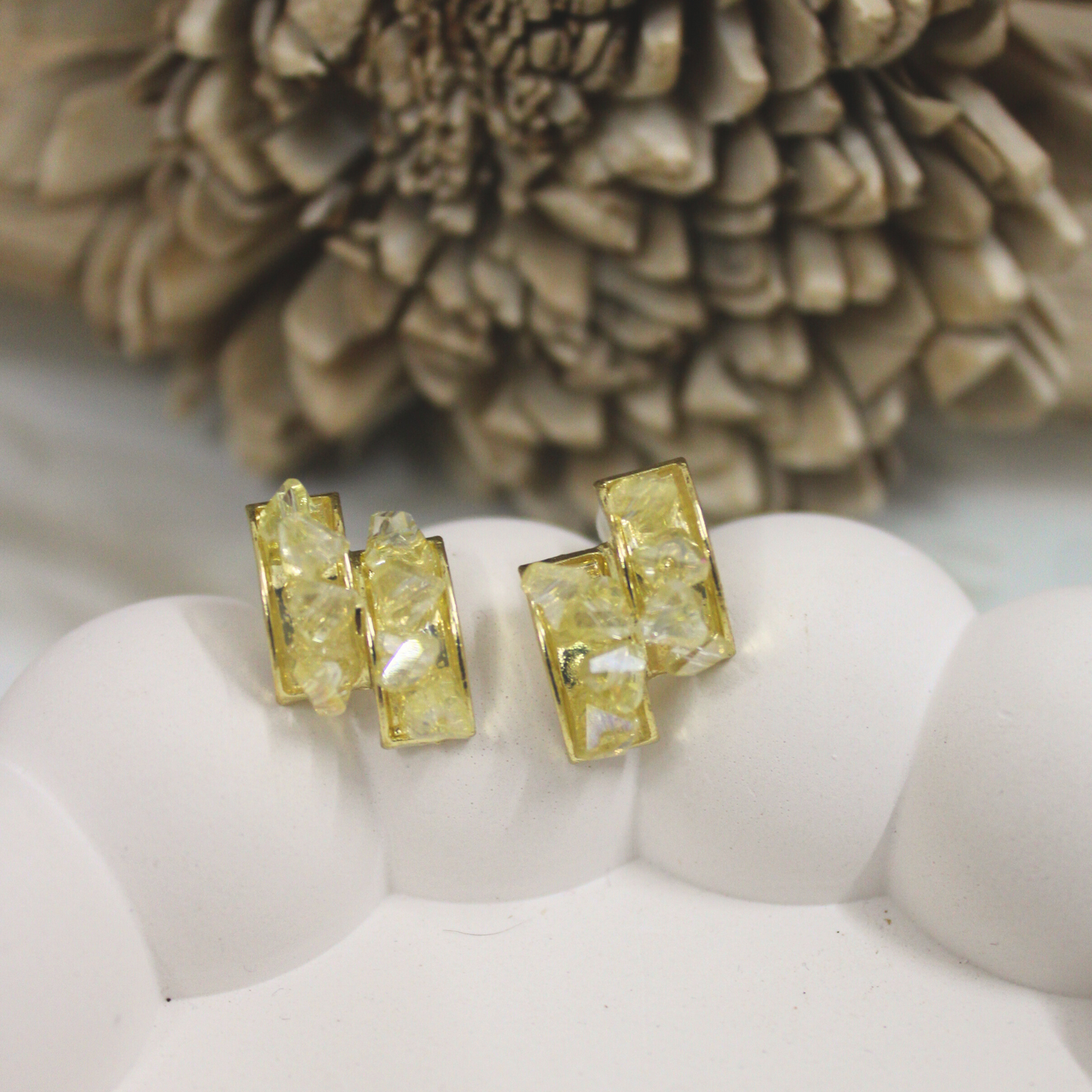 Citrine Crest Earrings