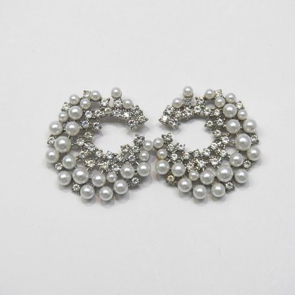 Celeste Pearl Cluster Earrings