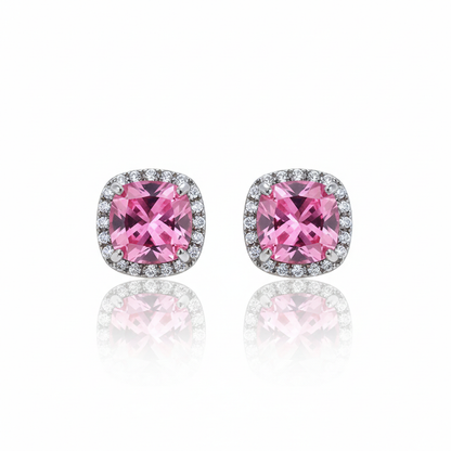 Blush Halo Stud Earrings