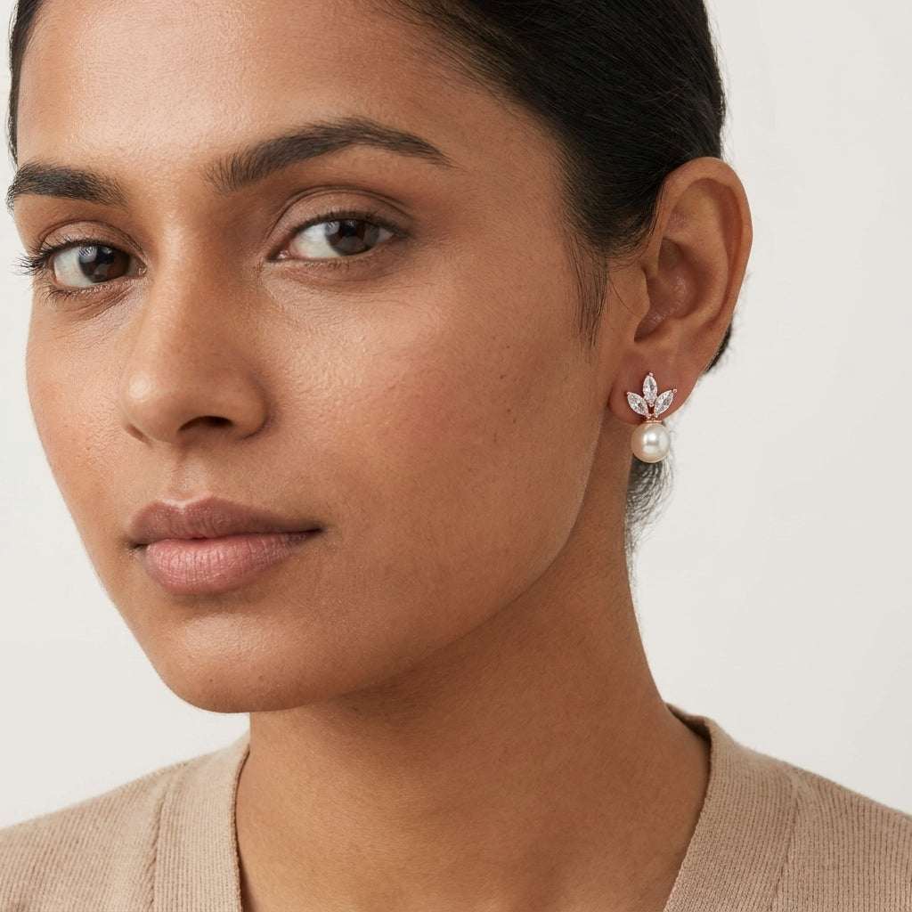 Florence Earrings - Rosé
