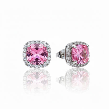 Blush Halo Stud Earrings