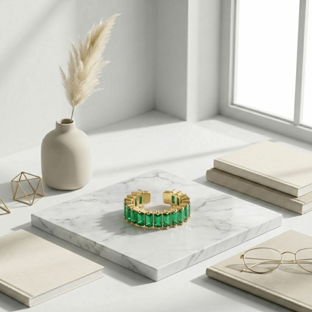 Barcelona Emerald Ring