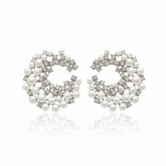 Orielle Celeste Pearl Cluster Earring