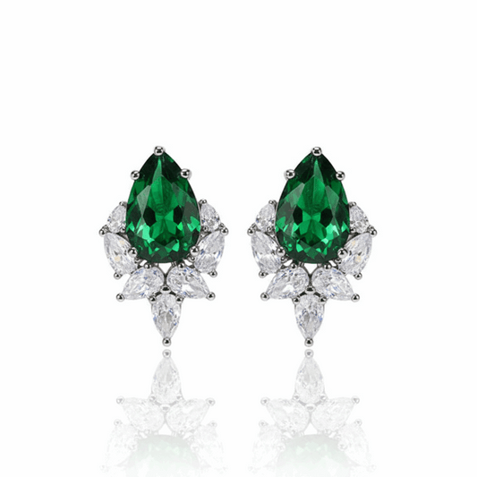 Maharani Radiance Studs - Emerald