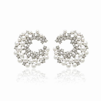 Orielle Celeste Pearl Cluster Earring