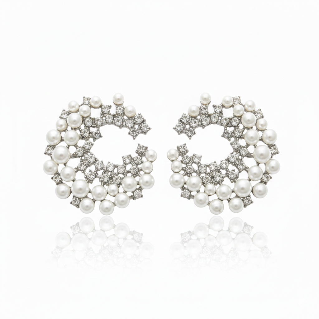Orielle Celeste Pearl Cluster Earring