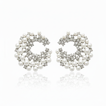 Orielle Celeste Pearl Cluster Earring