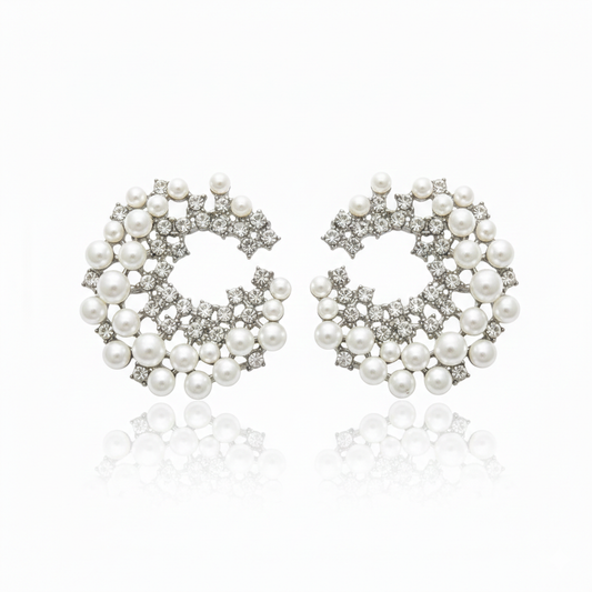 Orielle Celeste Pearl Cluster Earring