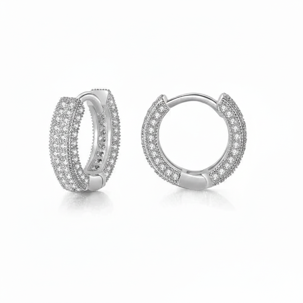 Luminary Hoops - Silver
