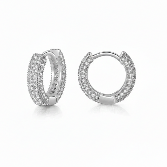 Luminary Hoops - Silver