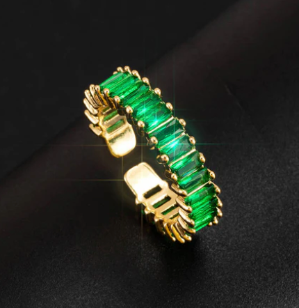 Column Ring - Emerald