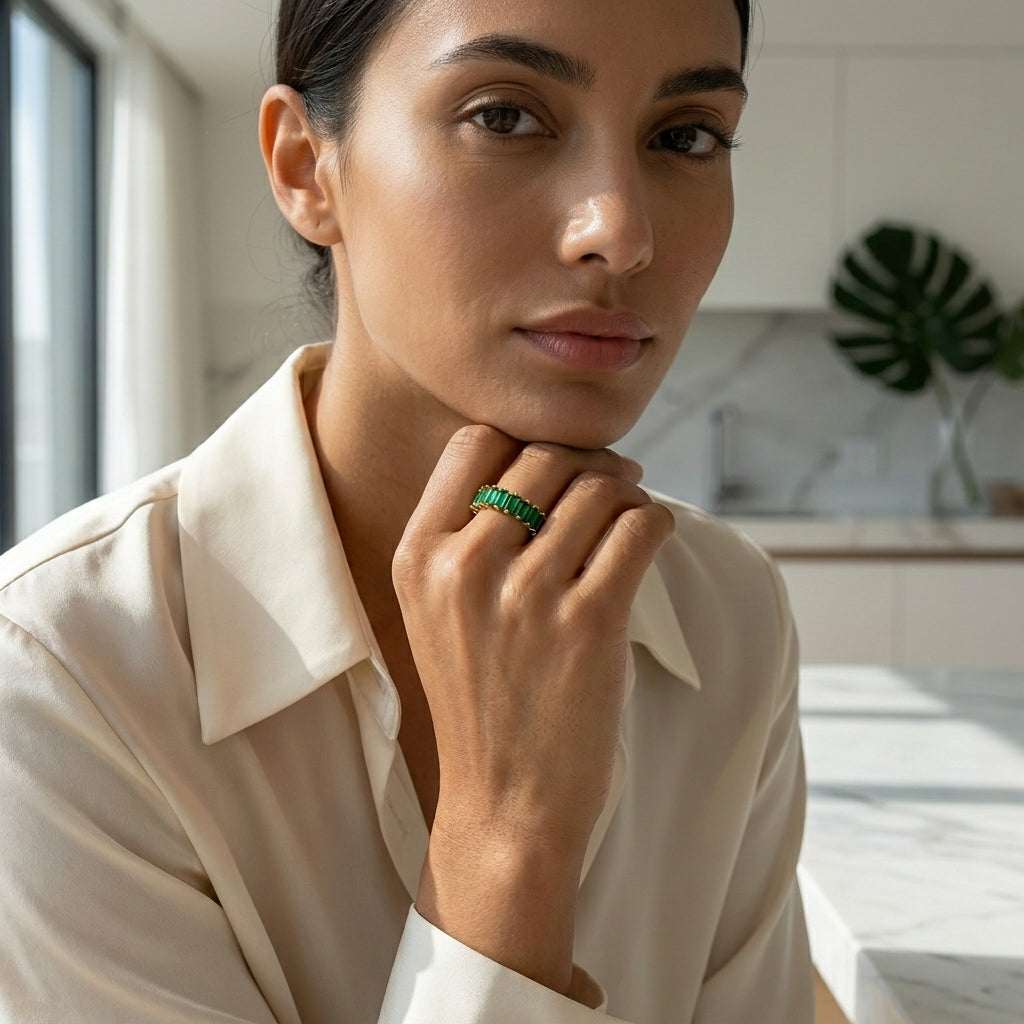 Barcelona Emerald Ring