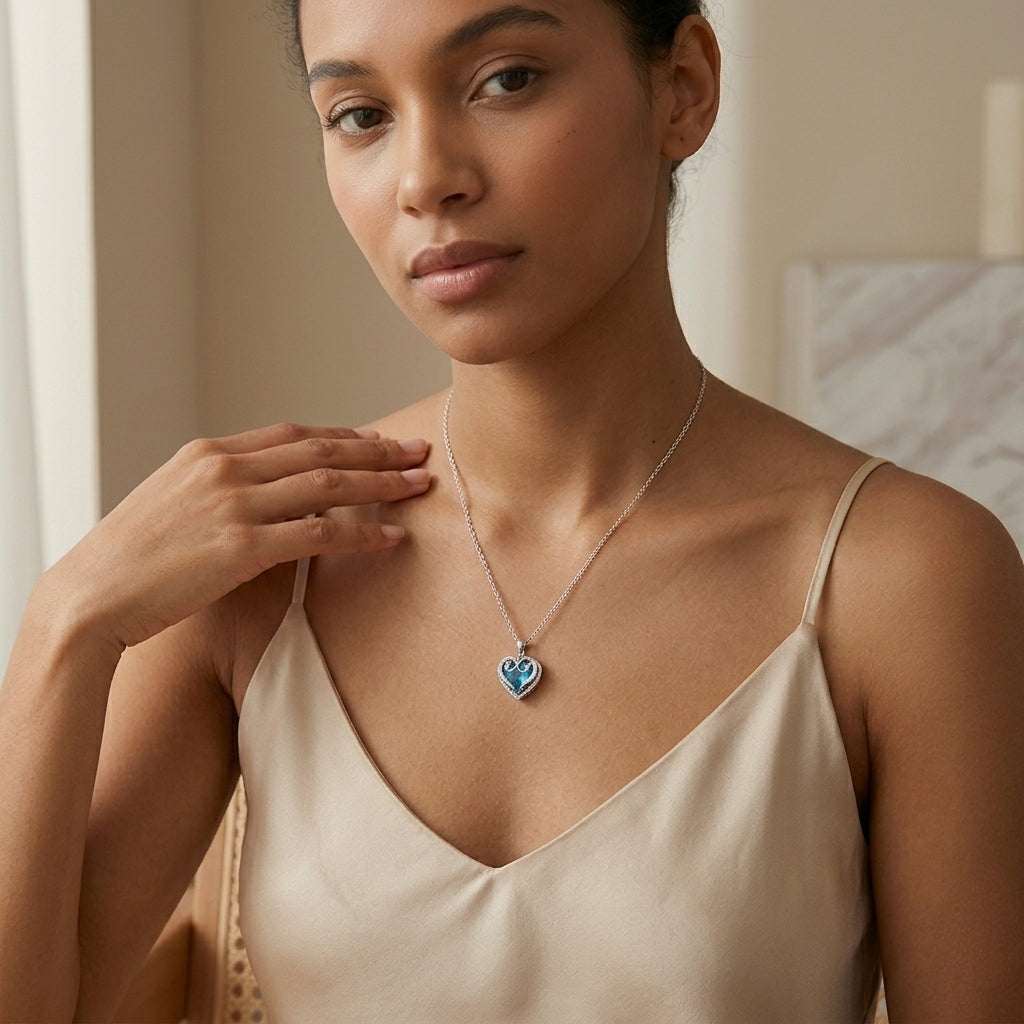Santorini Heart Necklace